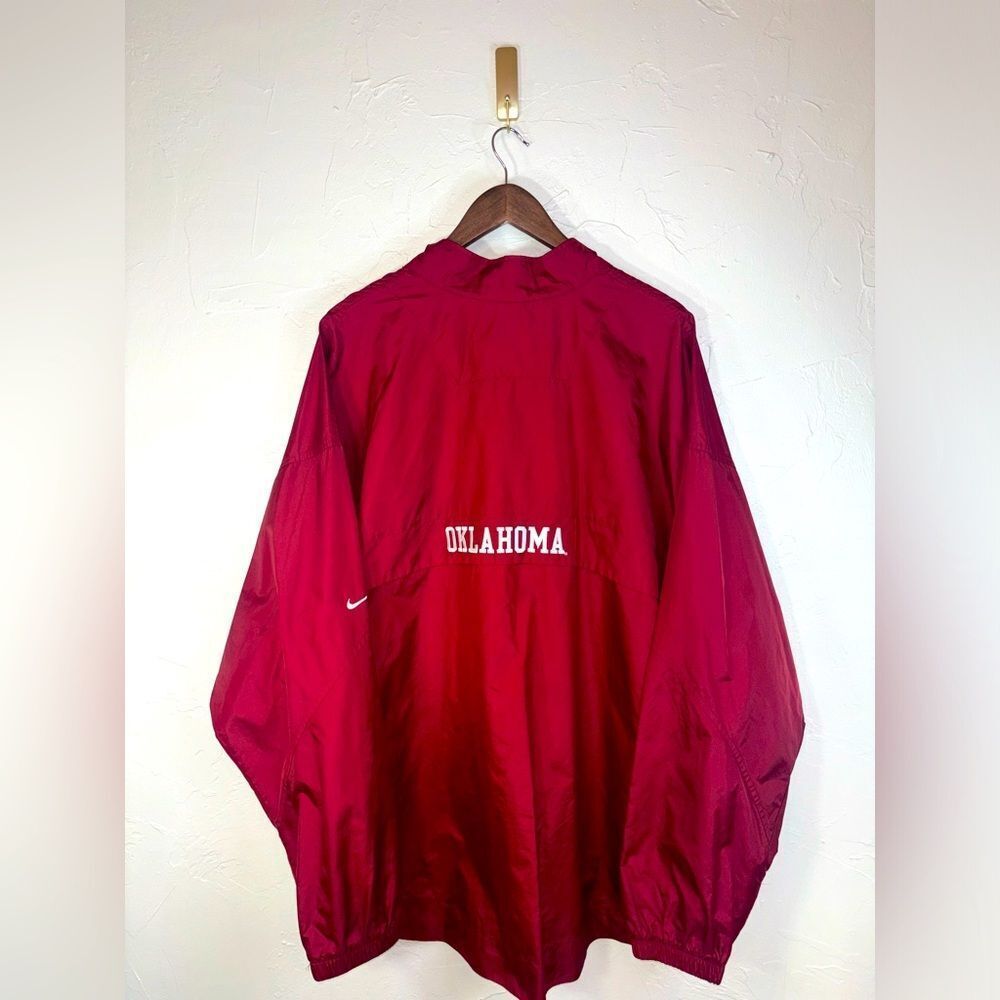 NIKE OU OKLAHOMA SOONERS Football Men's Pullover Crimson‎ Quarter Zip XXL Extra